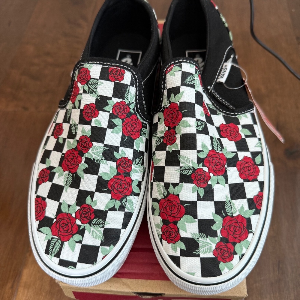 Vans unisex Asher slip on sneakers - New with tags size 8/6.5